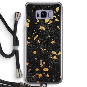 CaseCompany Terrazzo N°7: Samsung Galaxy S8 Plus Transparant Hoesje met koord