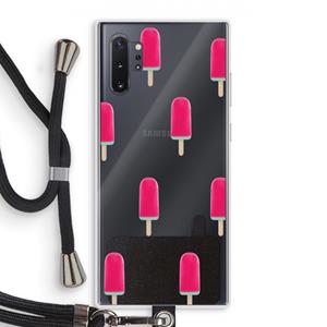 CaseCompany Waterijsje: Samsung Galaxy Note 10 Plus Transparant Hoesje met koord