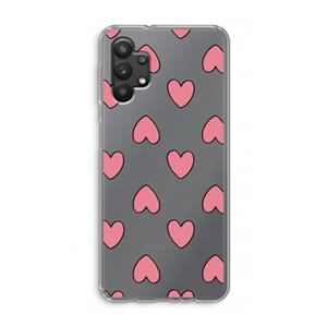 CaseCompany Ondersteboven verliefd: Samsung Galaxy A32 5G Transparant Hoesje