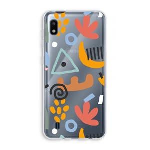 CaseCompany Abstract: Samsung Galaxy A10 Transparant Hoesje