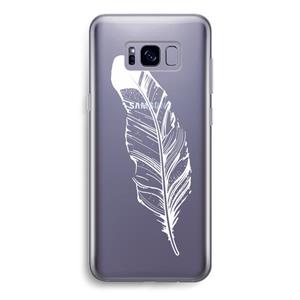CaseCompany Pluim: Samsung Galaxy S8 Transparant Hoesje