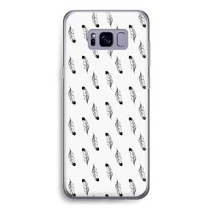 CaseCompany Pluimen: Samsung Galaxy S8 Transparant Hoesje