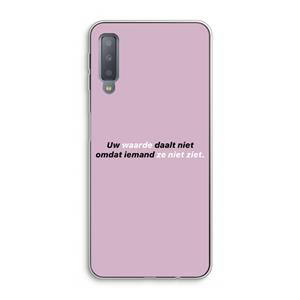 CaseCompany uw waarde daalt niet: Samsung Galaxy A7 (2018) Transparant Hoesje