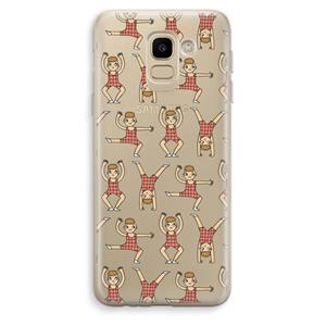 CaseCompany Gymboys: Samsung Galaxy J6 (2018) Transparant Hoesje