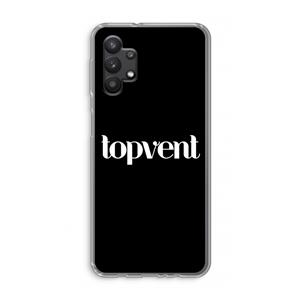 CaseCompany Topvent Zwart: Samsung Galaxy A32 5G Transparant Hoesje