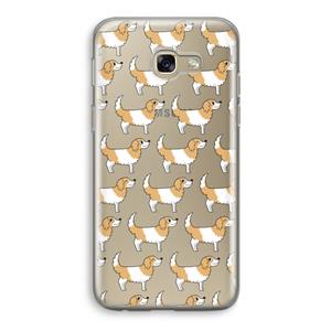 CaseCompany Doggy: Samsung Galaxy A5 (2017) Transparant Hoesje