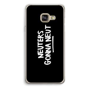 CaseCompany Neuters (zwart): Samsung Galaxy A3 (2016) Transparant Hoesje