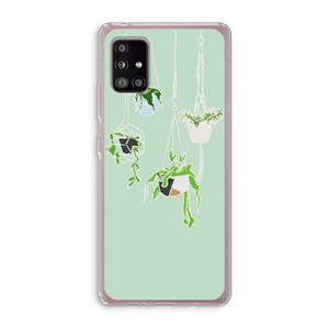 CaseCompany Hang In There: Samsung Galaxy A51 5G Transparant Hoesje