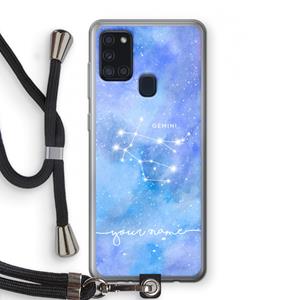 CaseCompany Sterrenbeeld - Licht: Samsung Galaxy A21s Transparant Hoesje met koord