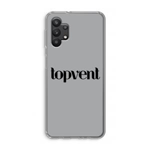 CaseCompany Topvent Grijs Zwart: Samsung Galaxy A32 5G Transparant Hoesje