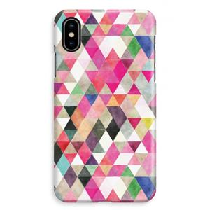 CaseCompany Gekleurde driehoekjes: iPhone XS Max Volledig Geprint Hoesje