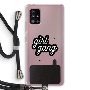 CaseCompany Girl Gang: Samsung Galaxy A51 5G Transparant Hoesje met koord