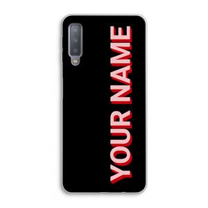 CaseCompany Namecase: Samsung Galaxy A7 (2018) Transparant Hoesje