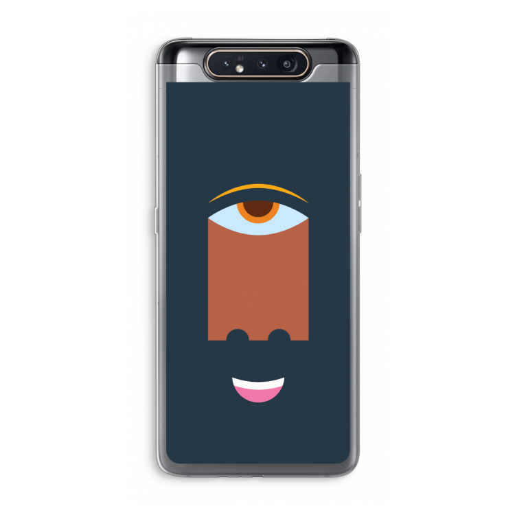 CaseCompany Mono M: Samsung Galaxy A80 Transparant Hoesje