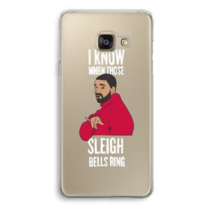 CaseCompany Sleigh Bells Ring: Samsung Galaxy A3 (2016) Transparant Hoesje