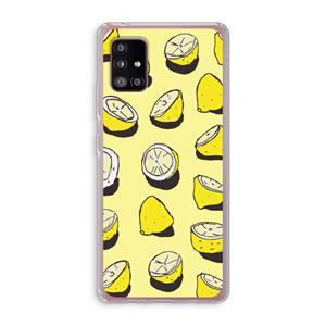 CaseCompany When Life Gives You Lemons...: Samsung Galaxy A51 5G Transparant Hoesje