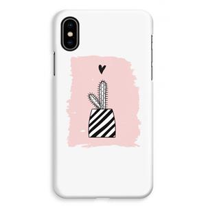 CaseCompany Zwart-wit cactus: iPhone XS Max Volledig Geprint Hoesje