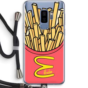 CaseCompany McElodie: Samsung Galaxy S9 Plus Transparant Hoesje met koord