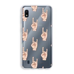CaseCompany Rock: Samsung Galaxy A10 Transparant Hoesje