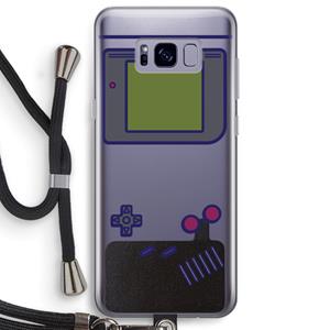CaseCompany Game On: Samsung Galaxy S8 Plus Transparant Hoesje met koord