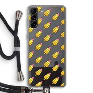 CaseCompany Waterijsjes: Samsung Galaxy S21 Plus Transparant Hoesje met koord