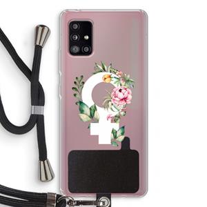 CaseCompany Venus: Samsung Galaxy A51 5G Transparant Hoesje met koord