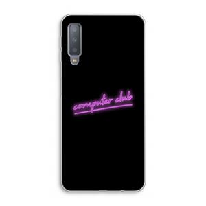 CaseCompany Vice Black: Samsung Galaxy A7 (2018) Transparant Hoesje