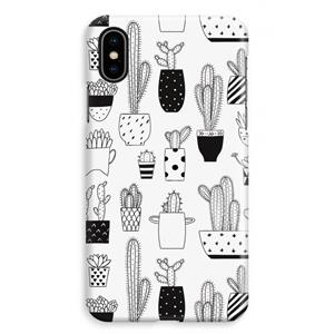 CaseCompany Cactusmotief: iPhone XS Max Volledig Geprint Hoesje