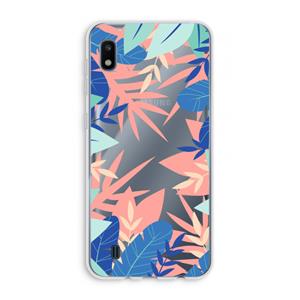 CaseCompany Tropisch: Samsung Galaxy A10 Transparant Hoesje
