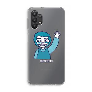 CaseCompany Zwaai: Samsung Galaxy A32 5G Transparant Hoesje