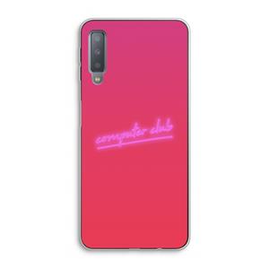 CaseCompany Vice Glow: Samsung Galaxy A7 (2018) Transparant Hoesje