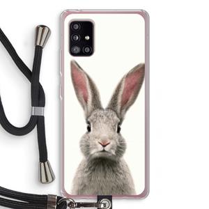 CaseCompany Daisy: Samsung Galaxy A51 5G Transparant Hoesje met koord