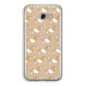 CaseCompany Doggy: Samsung Galaxy A5 (2017) Transparant Hoesje