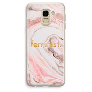 CaseCompany Feminist: Samsung Galaxy J6 (2018) Transparant Hoesje