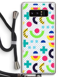 CaseCompany 8-bit N°1: Samsung Galaxy Note 8 Transparant Hoesje met koord