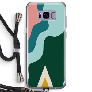CaseCompany Noor B: Samsung Galaxy S8 Plus Transparant Hoesje met koord