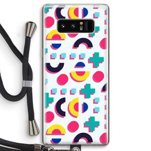 CaseCompany 8-bit N°2: Samsung Galaxy Note 8 Transparant Hoesje met koord