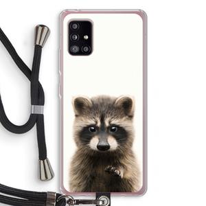 CaseCompany Rocco: Samsung Galaxy A51 5G Transparant Hoesje met koord