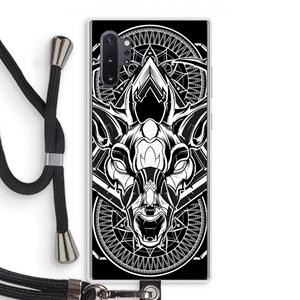 CaseCompany Oh Deer: Samsung Galaxy Note 10 Plus Transparant Hoesje met koord