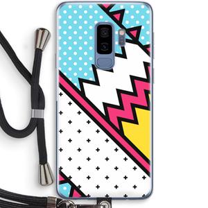 CaseCompany Pop Art #2: Samsung Galaxy S9 Plus Transparant Hoesje met koord