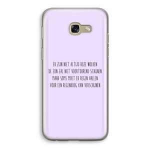 CaseCompany Regenboog: Samsung Galaxy A5 (2017) Transparant Hoesje