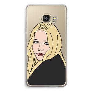 CaseCompany Mary Kate: Samsung Galaxy A3 (2016) Transparant Hoesje