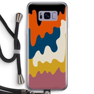 CaseCompany Baar A: Samsung Galaxy S8 Plus Transparant Hoesje met koord