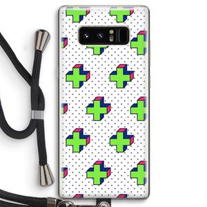 CaseCompany 8-bit N°10: Samsung Galaxy Note 8 Transparant Hoesje met koord