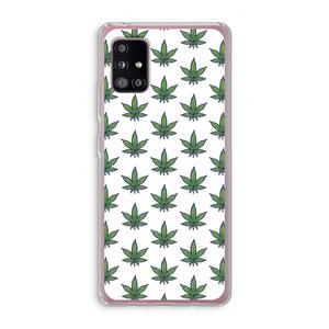 CaseCompany Weed: Samsung Galaxy A51 5G Transparant Hoesje