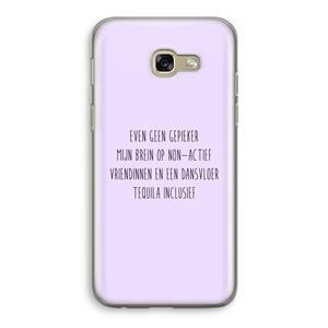 CaseCompany Tequila: Samsung Galaxy A5 (2017) Transparant Hoesje