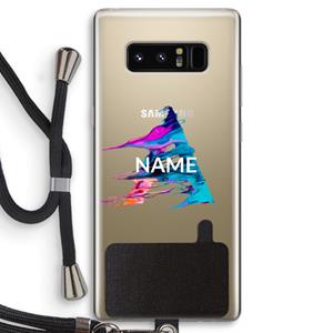 CaseCompany Abstract Spectrum: Samsung Galaxy Note 8 Transparant Hoesje met koord