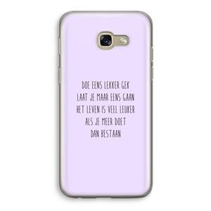 CaseCompany Gek: Samsung Galaxy A5 (2017) Transparant Hoesje