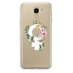 CaseCompany Venus: Samsung Galaxy J6 (2018) Transparant Hoesje
