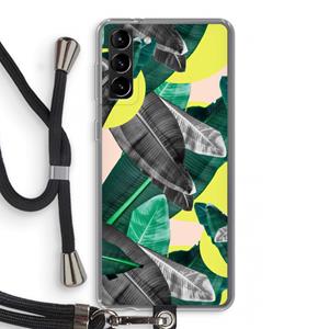 CaseCompany Fantasie jungle: Samsung Galaxy S21 Plus Transparant Hoesje met koord